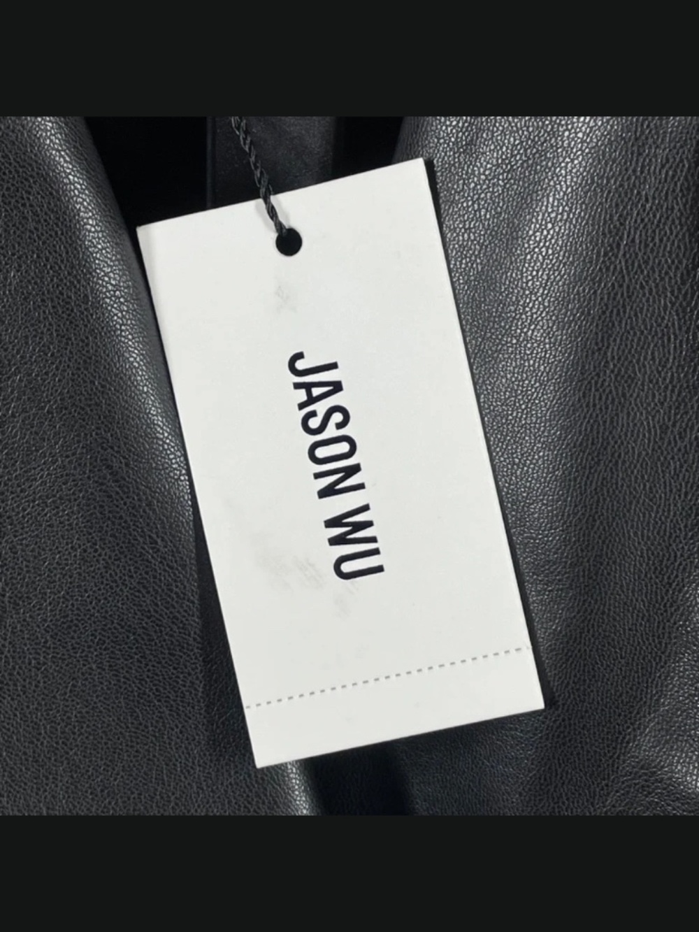 NEW Jason Wu Vest Jacket Womens Small black faux leather blazer moto designer - Picture 5 of 10